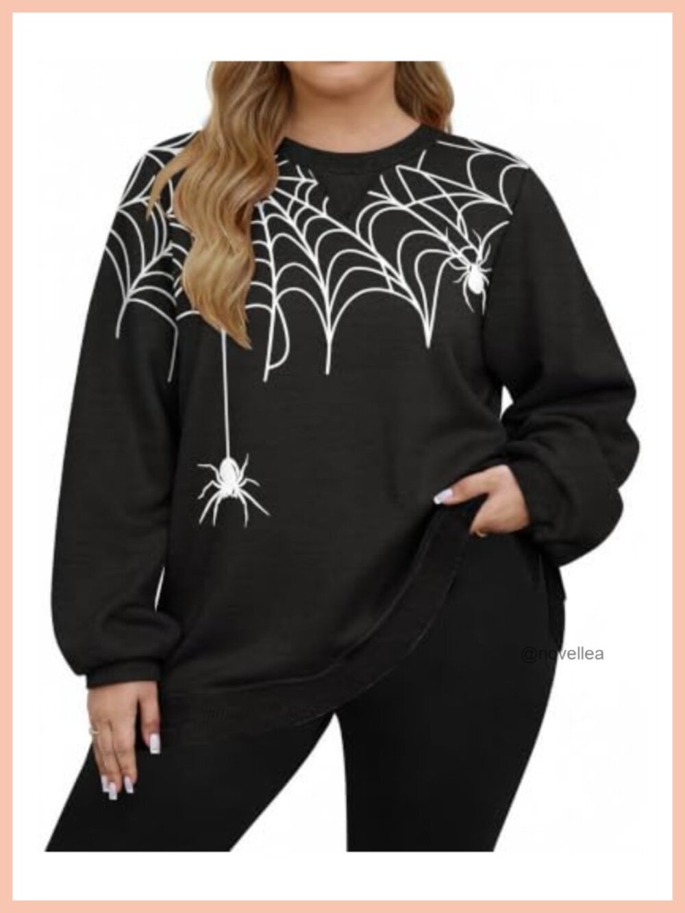 Plus Size Long Sleeve Pullover Sweatshirt Oversized Tunic